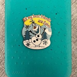 DISNEY Frozen Olaf All My Best Friends Are Flakes Jeweled Pin